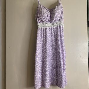 purple sunflower dress
